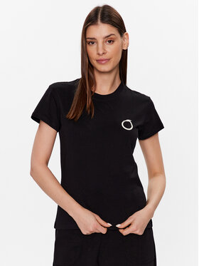 Trussardi Trussardi Тишърт Small Greyhound 56T00538 Черен Regular Fit