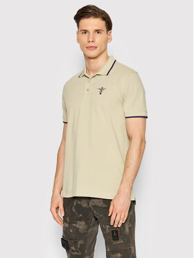 Aeronautica Militare Aeronautica Militare Polo 221PO1604P82 Beżowy Regular Fit