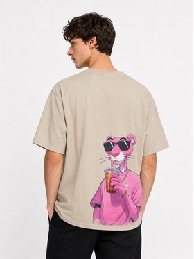 Jigga Wear Jigga Wear T-Shirt 132289 Beżowy Oversize