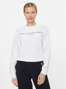 Tommy Hilfiger Tommy Hilfiger Sweatshirt Logo WW0WW39791 Blanc Regular Fit