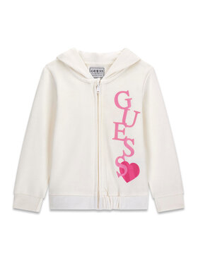 Guess Guess Džemperis ar kapuci K6RQ01 KA6R4 Balts Regular Fit