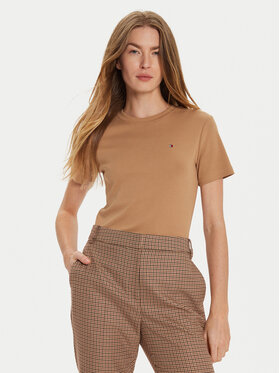 Tommy Hilfiger Tommy Hilfiger Тишърт New Cody WW0WW40587 Бежов Slim Fit
