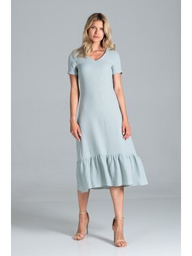 FIGL FIGL Sukienka M827 Zielony Regular Fit