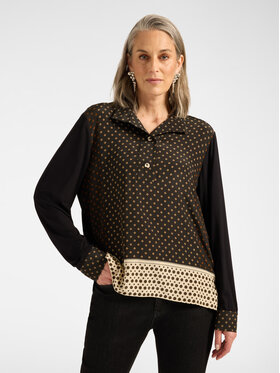 Elena Mirò Elena Mirò Camicia G051Z000702N033 Nero Regular Fit