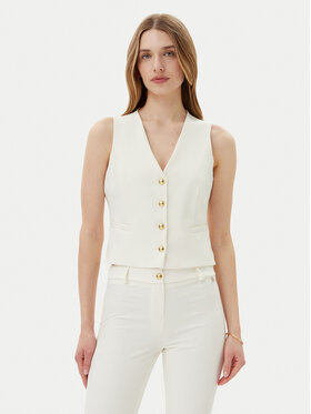 Maryley Maryley Prsluk 25EB128/43VA Écru Regular Fit