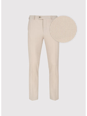 Pako Lorente Pako Lorente Spodnie garniturowe P25SF-6G-024 Beżowy Slim Fit