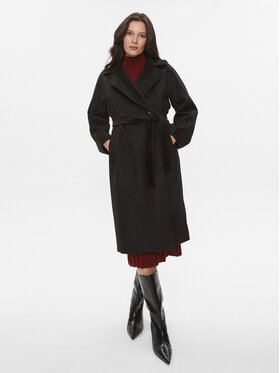 Weekend Max Mara Weekend Max Mara Vlnený kabát Resina 2350161133651 Čierna Regular Fit