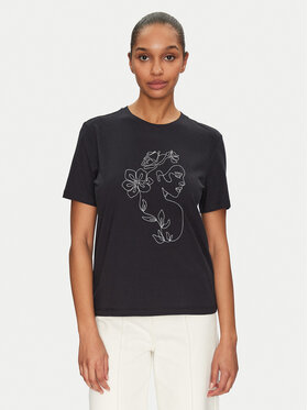 Vila Vila T-Shirt Sybil 14108062 Černá Regular Fit