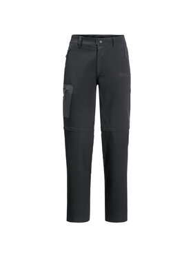 Jack Wolfskin Jack Wolfskin Spodnie dresowe Jack Wolfskin Active Track Zip Off M Pants Czarny Regular Fit