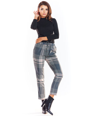 Awama Awama Spodnie damskie A336 Kolorowy Basic Fit