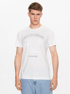 Jack&Jones Jack&Jones T-särk Summer 12222921 Valge Regular Fit