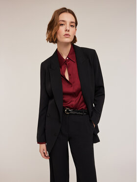 Motivi Motivi Kurtka outdoor Q657Q000839N033 Czarny Over Fit