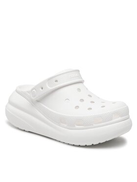 Crocs Natikači Classic Crush Clog 207521 Bela