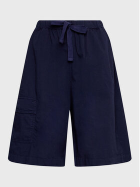 Deha Deha Bavlnené šortky D83075 Tmavomodrá Relaxed Fit