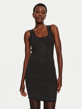 MICHAEL Michael Kors MICHAEL Michael Kors Kleid für den Alltag MF482MW5ZV Schwarz Slim Fit