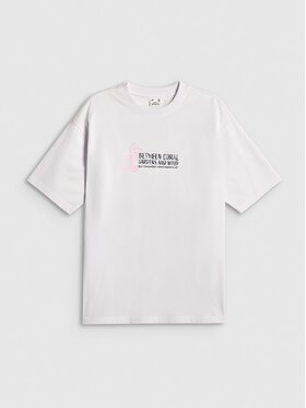 4F 4F T-Shirt 4FRSS26TTSHF4022-10S Biały Loose Fit