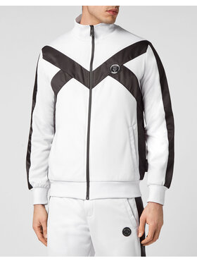 Plein Sport Plein Sport Komplet top i spodnie 1689 Biały Regular Fit