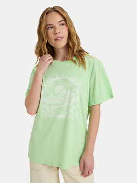 Roxy Roxy Póló Hangloose The Sky ERJZT06020 Zöld Regular Fit