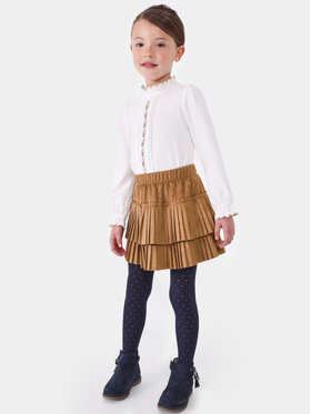 Mayoral Mayoral Plisuotas sijonas 4.903 Ruda Regular Fit