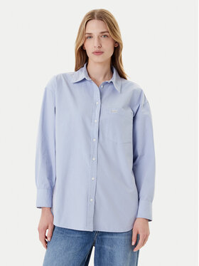 Guess Jeans Guess Jeans Marškiniai W4YH22 WGCF1 Mėlyna Relaxed Fit