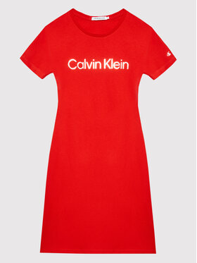 Calvin Klein Jeans Calvin Klein Jeans Kasdieninė suknelė IG0IG01418 Raudona Regular Fit