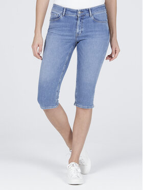 Cross Jeans Cross Jeans Szorty jeansowe P 457-023 Niebieski Slim Fit
