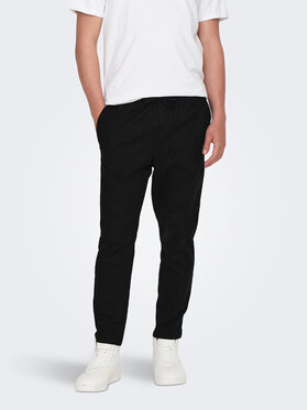 Only & Sons Only & Sons Spodnie materiałowe 22024966 Czarny Tapered Fit