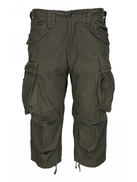 Brandit Brandit Szorty materiałowe 2003.1.M Zielony Regular Fit