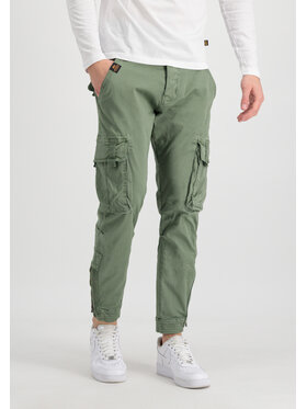 Alpha Industries Alpha Industries Spodnie cargo Task Force Pant Zielony Tapered Fit