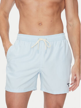 Barbour Barbour Pantaloncini da bagno Staple Logo 5"MSW0064BU61 Celeste Regular Fit