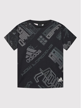 adidas adidas Tričko Arkd3 Allover Print HD6869 Čierna Relaxed Fit