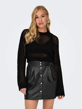 ONLY ONLY Maglione CROPPED KNIT PULLOVER 15300575 Nero Regular Fit
