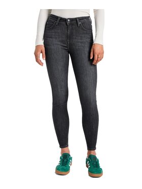 Lee Lee Jeansy 112355551 Szary Skinny Fit