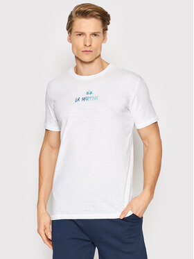 La Martina La Martina T-Shirt TMR600 JS259 Biały Regular Fit