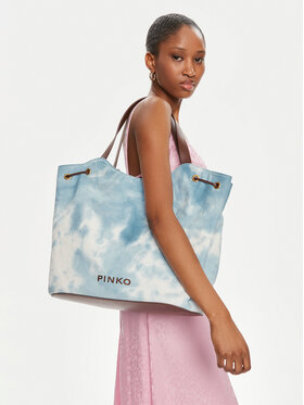 Pinko Ročna Torba Pagoda Extra Shopper PE 24 PLTT 102911 A1MB Svetlo Modra