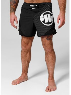 PITBULL PITBULL Szorty sportowe Hilltop Czarny Regular Fit