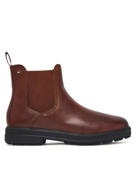 Tommy Hilfiger Tommy Hilfiger Štibletai Th Flag Outdoor Chelsea Boot FW0FW09573 Ruda