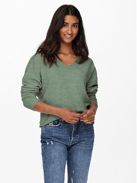 ONLY ONLY Пуловер 15224360 Зелен Regular Fit