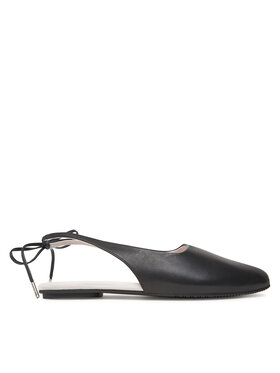 Calvin Klein Calvin Klein Baleriny Ballerina Sling Back Lth HW0HW02655 Czarny