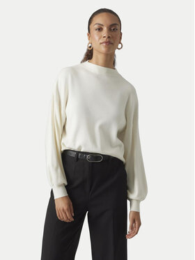 Vero Moda Vero Moda Sweter Nancy 10290748 Beżowy Regular Fit
