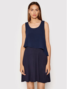 DKNY DKNY Koktejlové šaty DD1EL806 Tmavomodrá Slim Fit