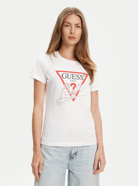 Guess Guess T-shirt W5YI40 I3Z14 Bijela Regular Fit