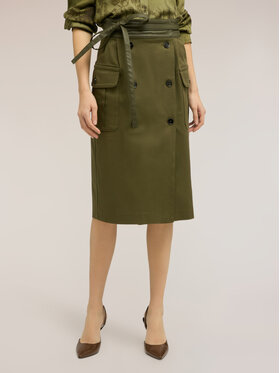 Motivi Motivi Gonna midi 1022Q001188N0Z5 Verde Regular Fit