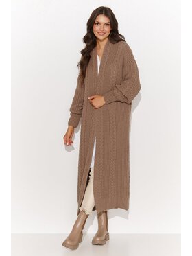 Numinou Numinou Kardigan NU_S91 Brązowy Comfortable Fit