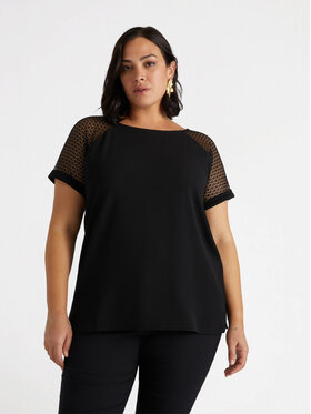 Fiorella Rubino Fiorella Rubino T-shirt G157L008466N033 Nero Regular Fit