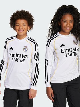 adidas adidas Koszulka techniczna Real Madrid 25/26 Long Sleeve Home Jersey Biały Regular Fit
