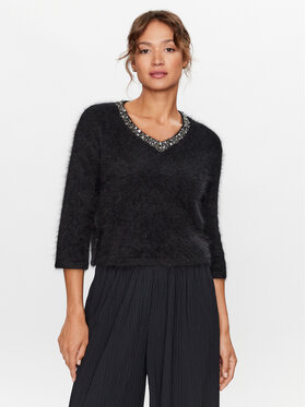 Liu Jo Liu Jo Sweter CF3225 MA97L Czarny Regular Fit