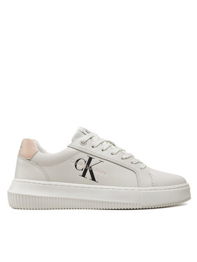 Calvin Klein Jeans Calvin Klein Jeans Αθλητικά Chunky Cupsole Mono Lth Wn YW0YW00823 Λευκό