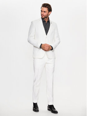 KARL LAGERFELD KARL LAGERFELD Kostiumas 105200 532039 Balta Regular Fit
