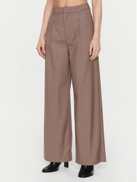Gestuz Gestuz Hlače iz tkanine Paula 10905912 Rjava Relaxed Fit
